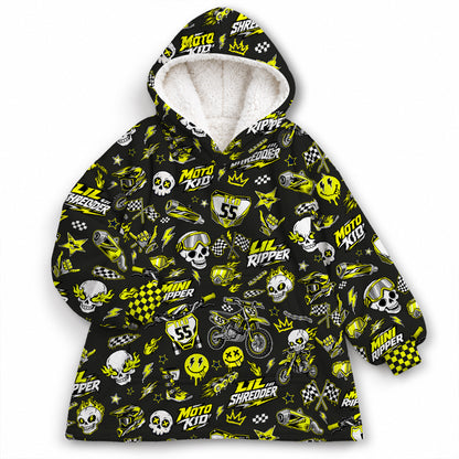 Cobra Dirt Bike Kids Snug Hoodie-Fleece