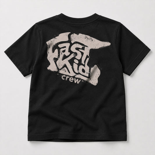 Fast Kid Crew Dirt Bike Helmet kids dirt bike graphic t-shirt front view