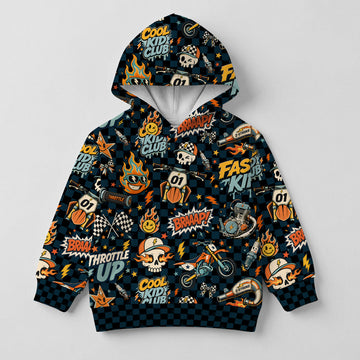2-Stroke Vintage Dirt Bike Cotton Hoodie