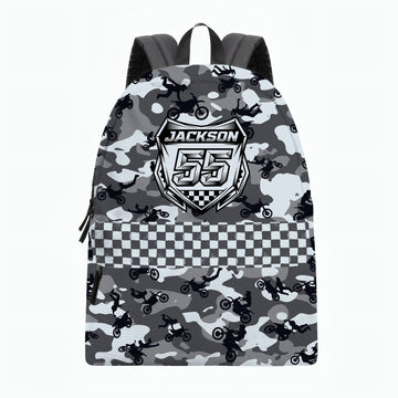 Personalized Camo Dirt Bike Backpack