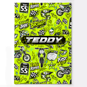 Kawasaki Color - Personalized blanket