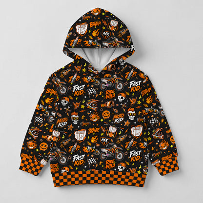 Kids Ktm Motocross Cotton Hoodie Personalized