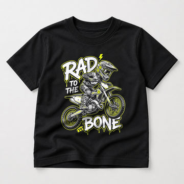 Kids Dirt Bike Graphic Rad to the Bone T-Shirt