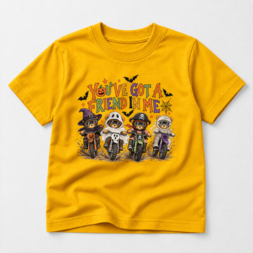 Kids Dirt Bike Boo Crew Riders Graphic Halloween T-Shirt