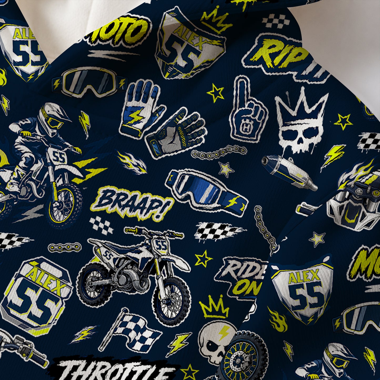 Kids Husqvarna Motocross Cotton Hoodie Personalized