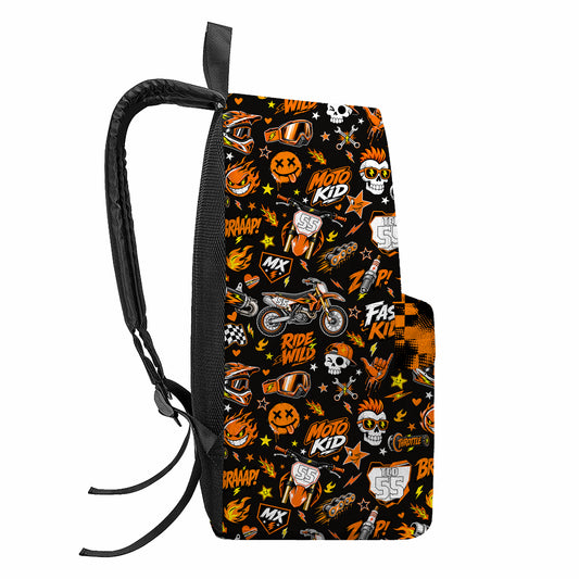 Personalized KTM Dirt Bike Backpack – Custom Name & Race Number