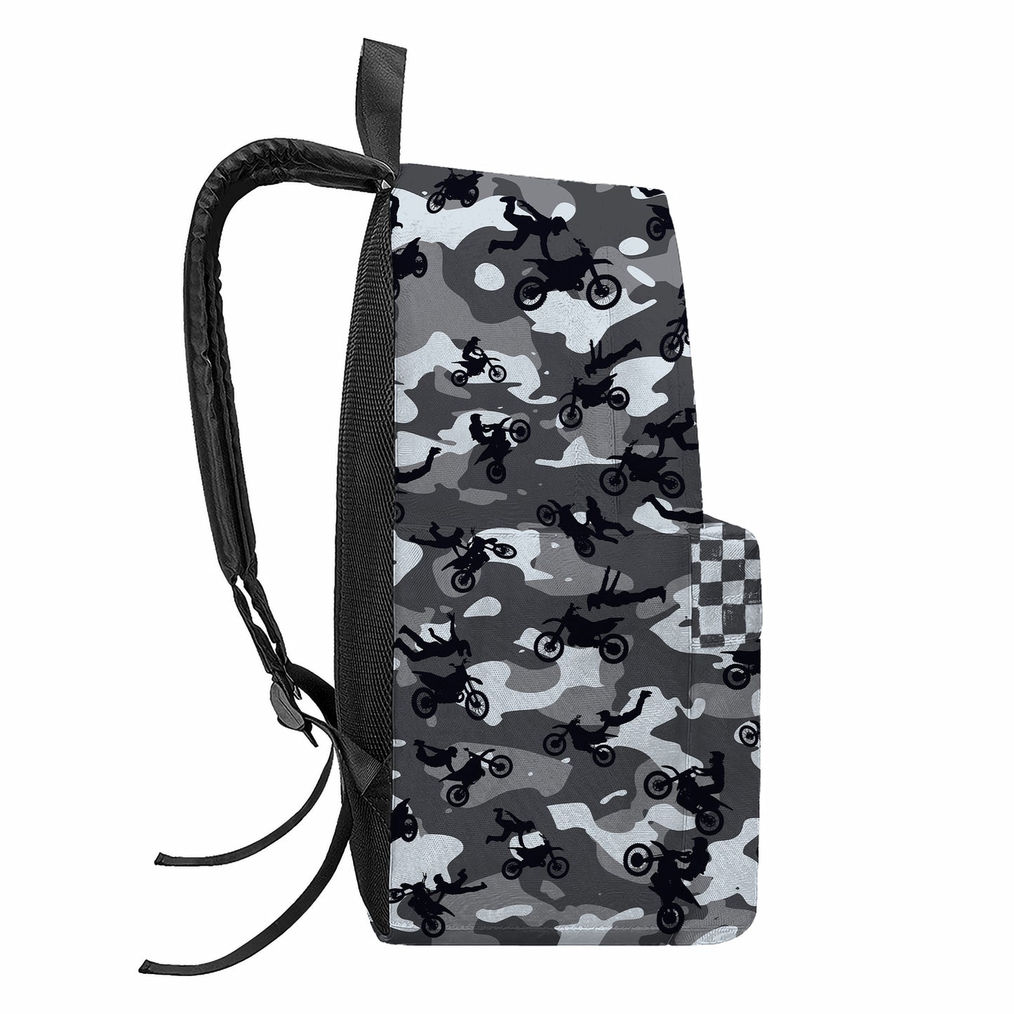 Personalized Camo Dirt Bike Backpack – Custom Name & Race Number