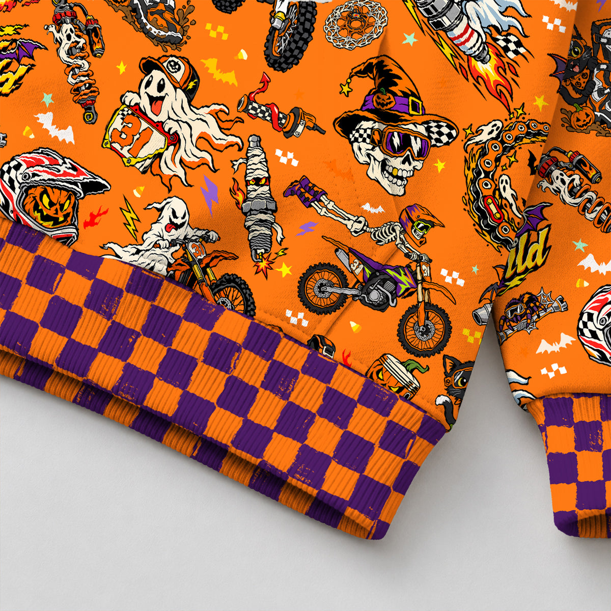 Halloween Dirt Bike Kids Hoodie
