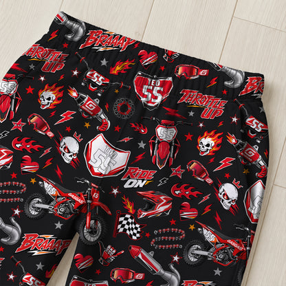 Personalized Gasgas Dirt Bike Pajamas – Custom Name Kids Motocross Pajama Set