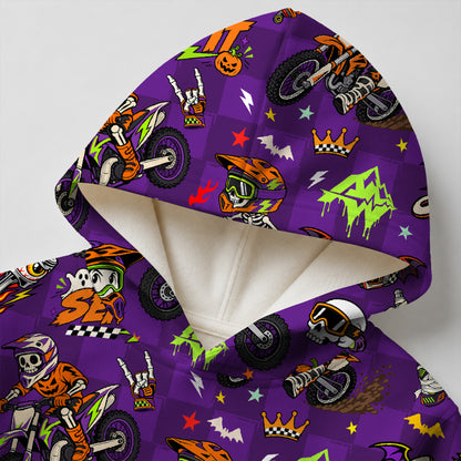 Halloween Dirt Bike Kids Hoodie