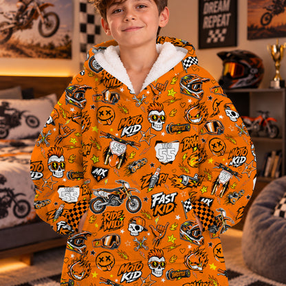 KTM Dirt Bike Kids Snug Hoodie-Fleece