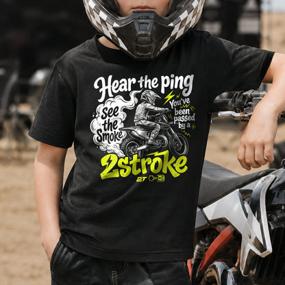 Hear the Ping, See the Smoke - You've Been Passed kids motocross tee styled outfit