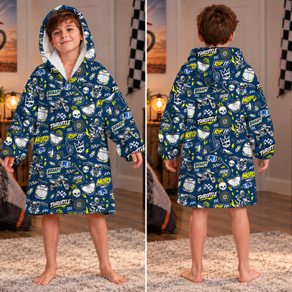 Husqvarna Dirt Bike Kids Snug Hoodie-Fleece