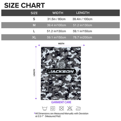 Personalized Camo Graphic Motocross Blanket for Kids, Custom Name & Race Number Dirt Bike Blanket, Motocross Racing Gift for Boys