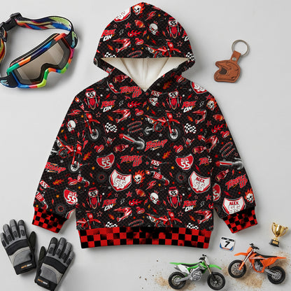 Kids GasGas Motocross Hoodie – Personalized