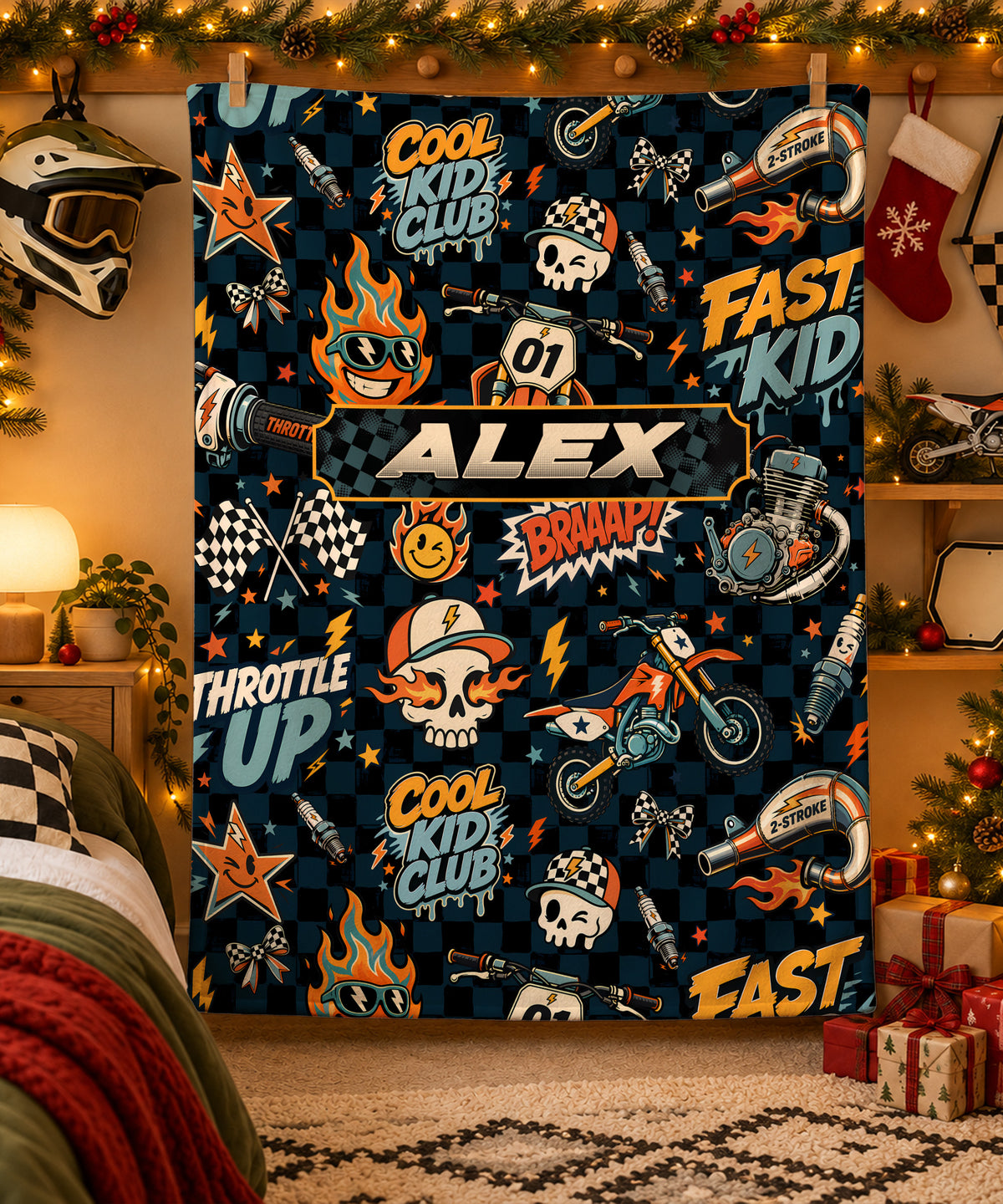 Vintage MX Color - Personalized blanket