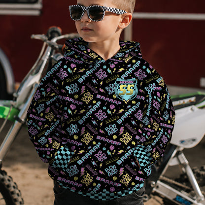 Kids Braaap Dirt Bike Hoodie – Personalized
