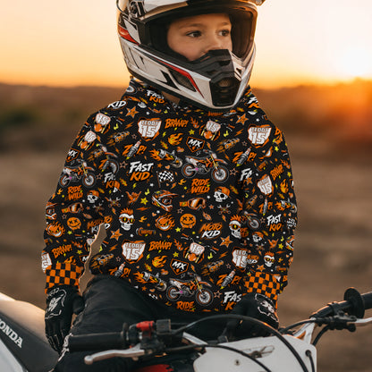 Kids Ktm Motocross Cotton Hoodie Personalized