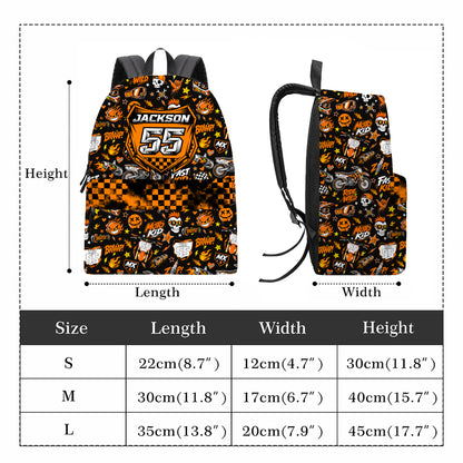 Personalized KTM Dirt Bike Backpack – Custom Name & Race Number