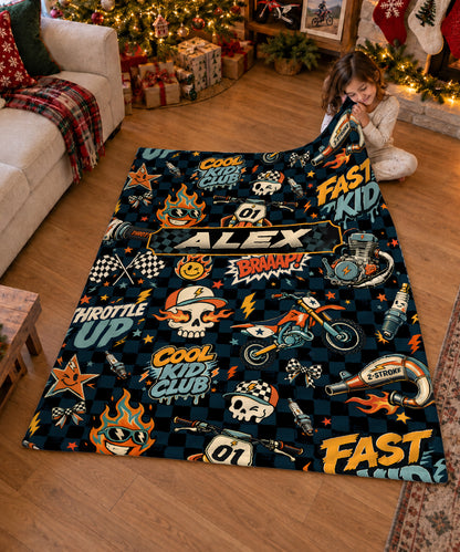 Vintage MX Color - Personalized blanket