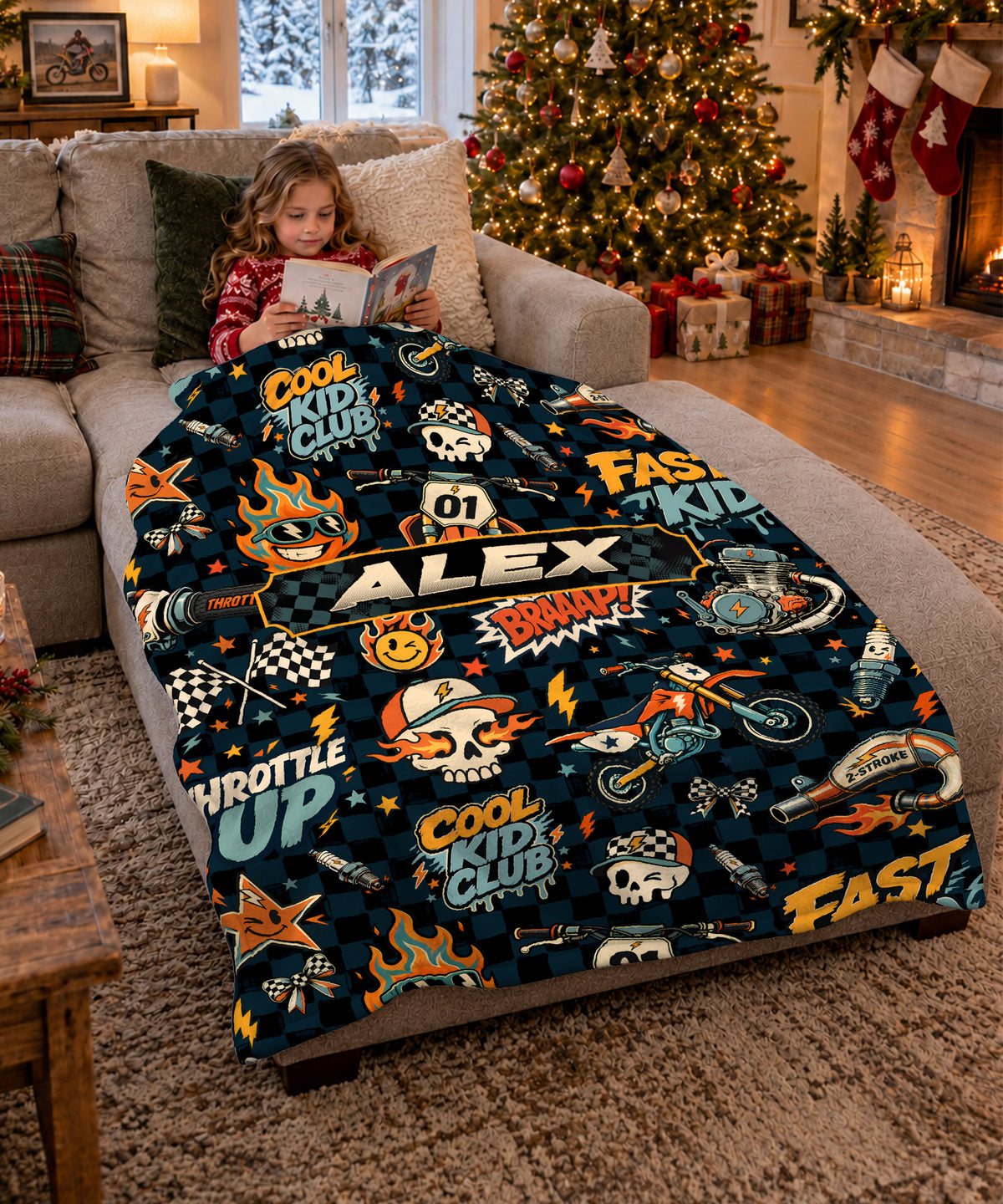 Vintage MX Color - Personalized blanket