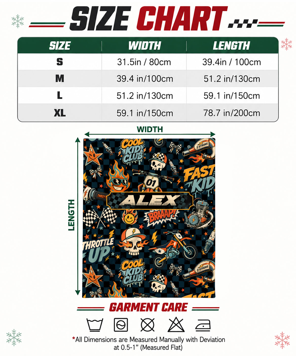 Vintage MX Color - Personalized blanket