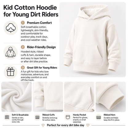 Kids Team Cobra Yellow Dirt Bike Cotton Hoodie Personalized